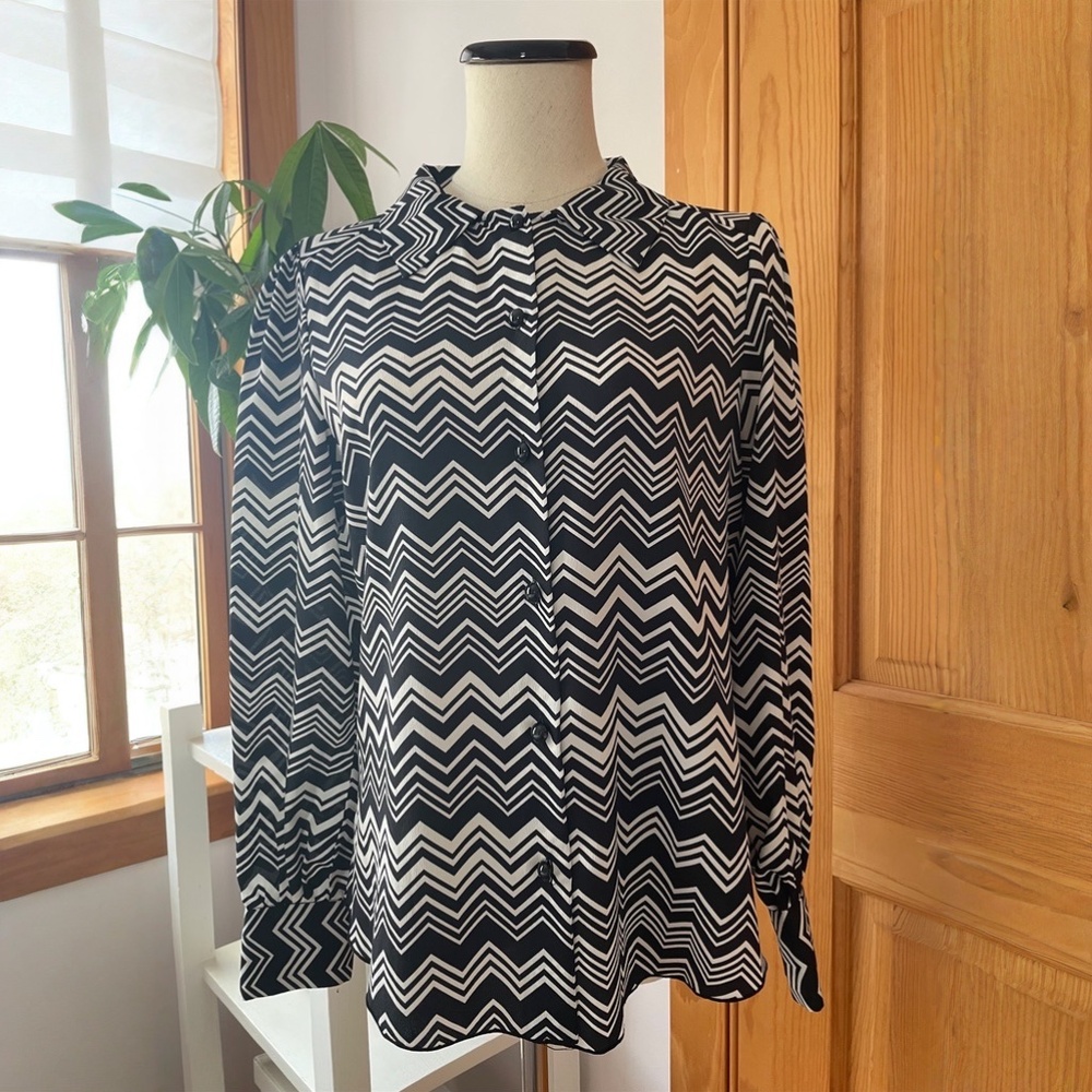 Missoni for Target Iconic Black and White Blouse
